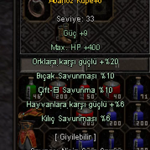 +6 5 EFSUN ABANOZ KÜPE 20 ORK 10 ÇİFTEL 10 BIÇAK 6 ÇİFTEL 6 HAYVAN
